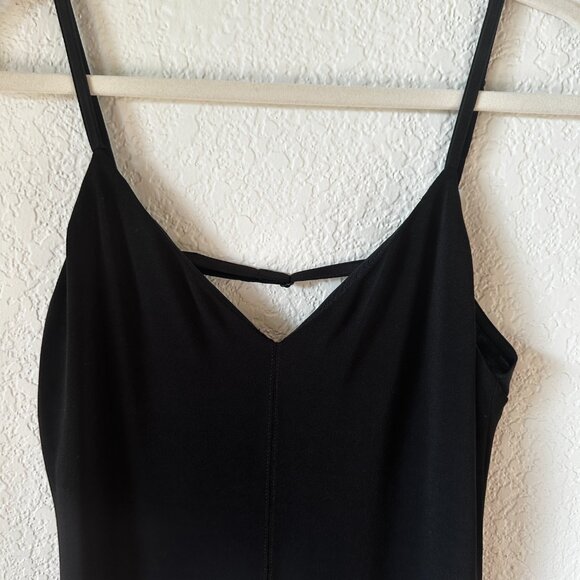 Alice + Olivia Classy Black Mesh Open Back Midi Dress – Size 8 (Fits M–L) - Picture 3 of 9